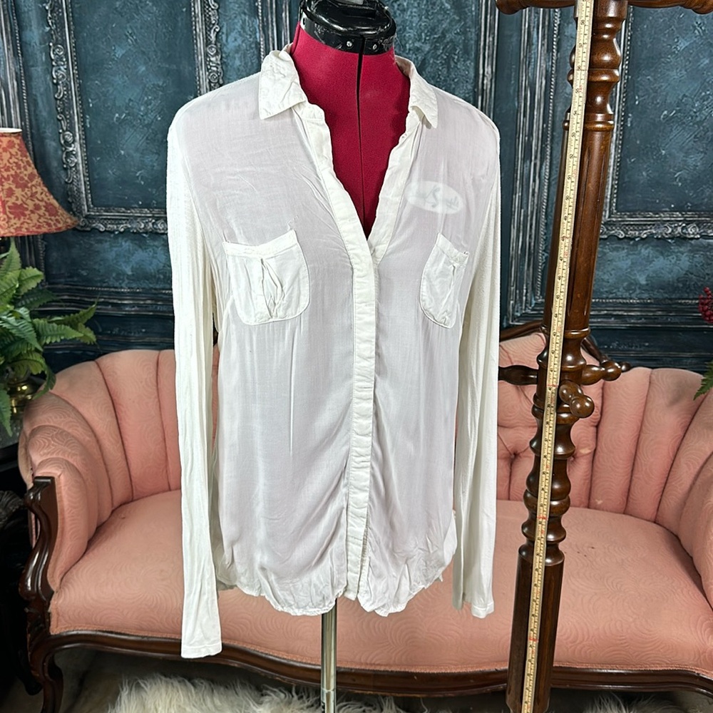 Converse white button down — two fabrics, remember that?!